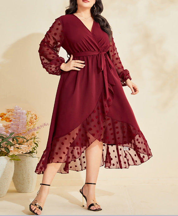 Plus Size Women Printed Career Maxi Dress 7