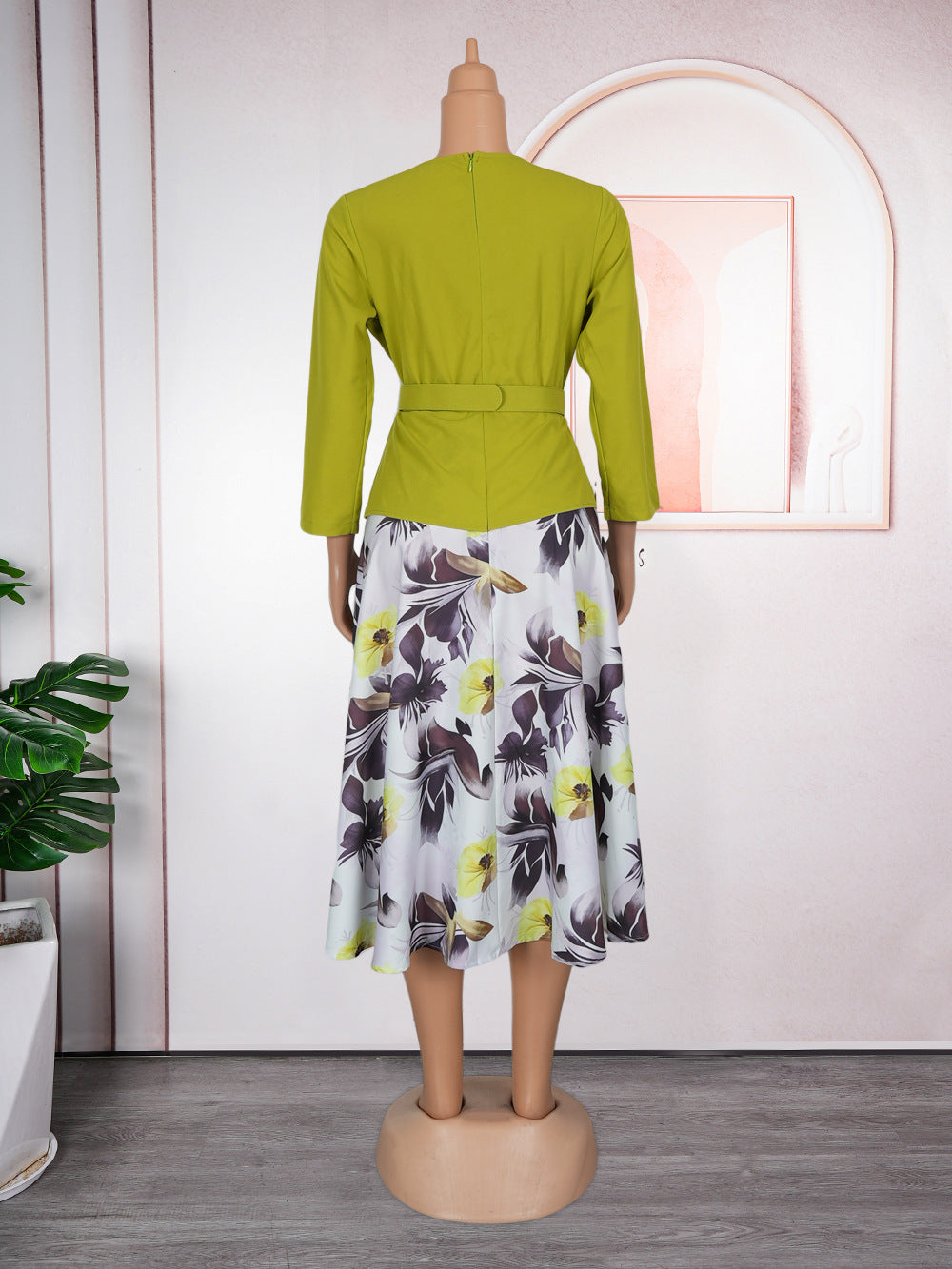 African Women Plus Size Fashion Print Dress 10