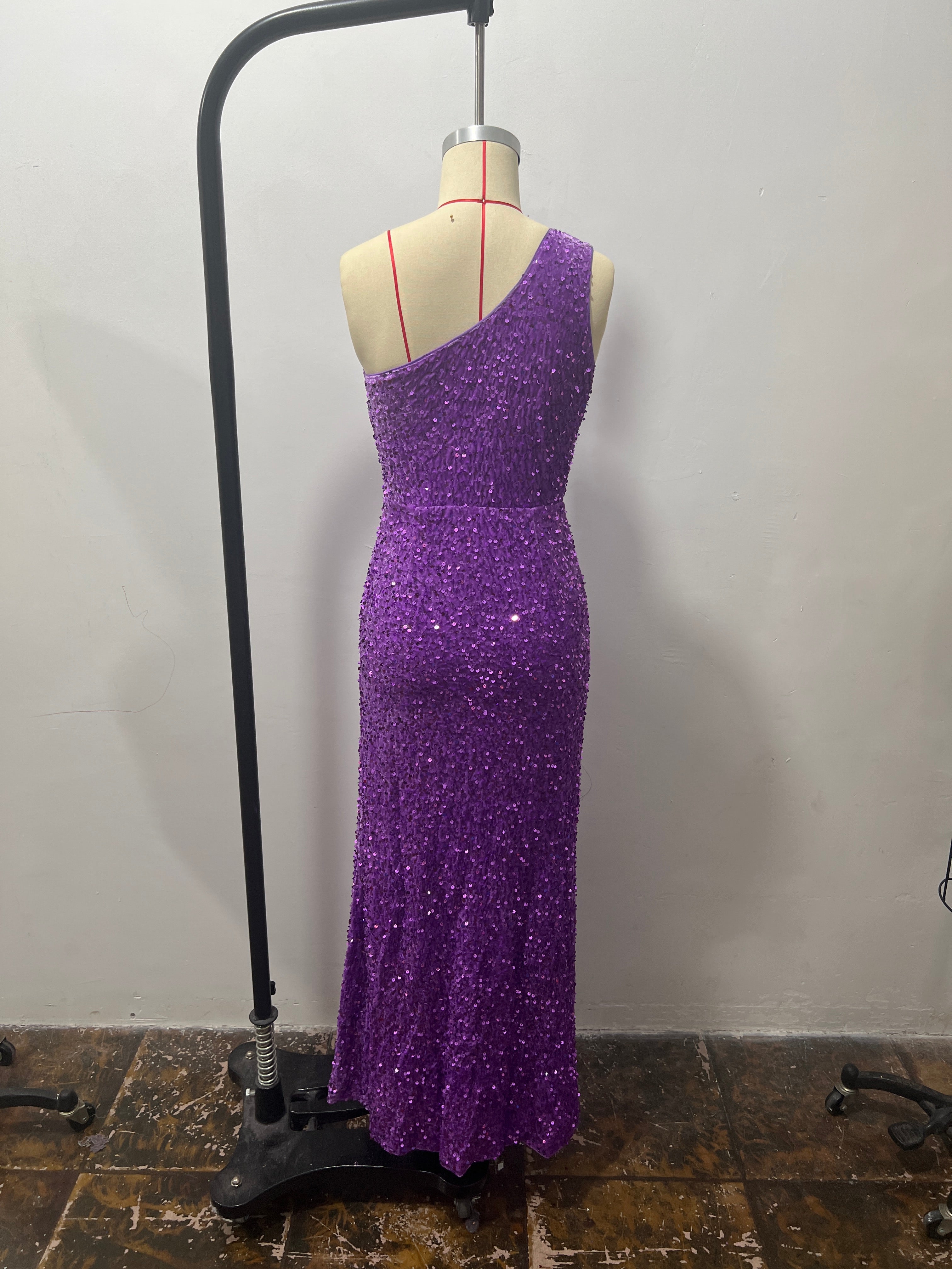 Women Summer Sequin Sleeveless Slit Sequin Dress 20