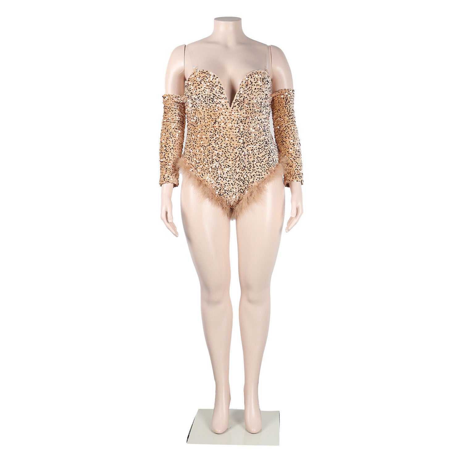 Women Sexy Feather Sequin Jumpsuit 21