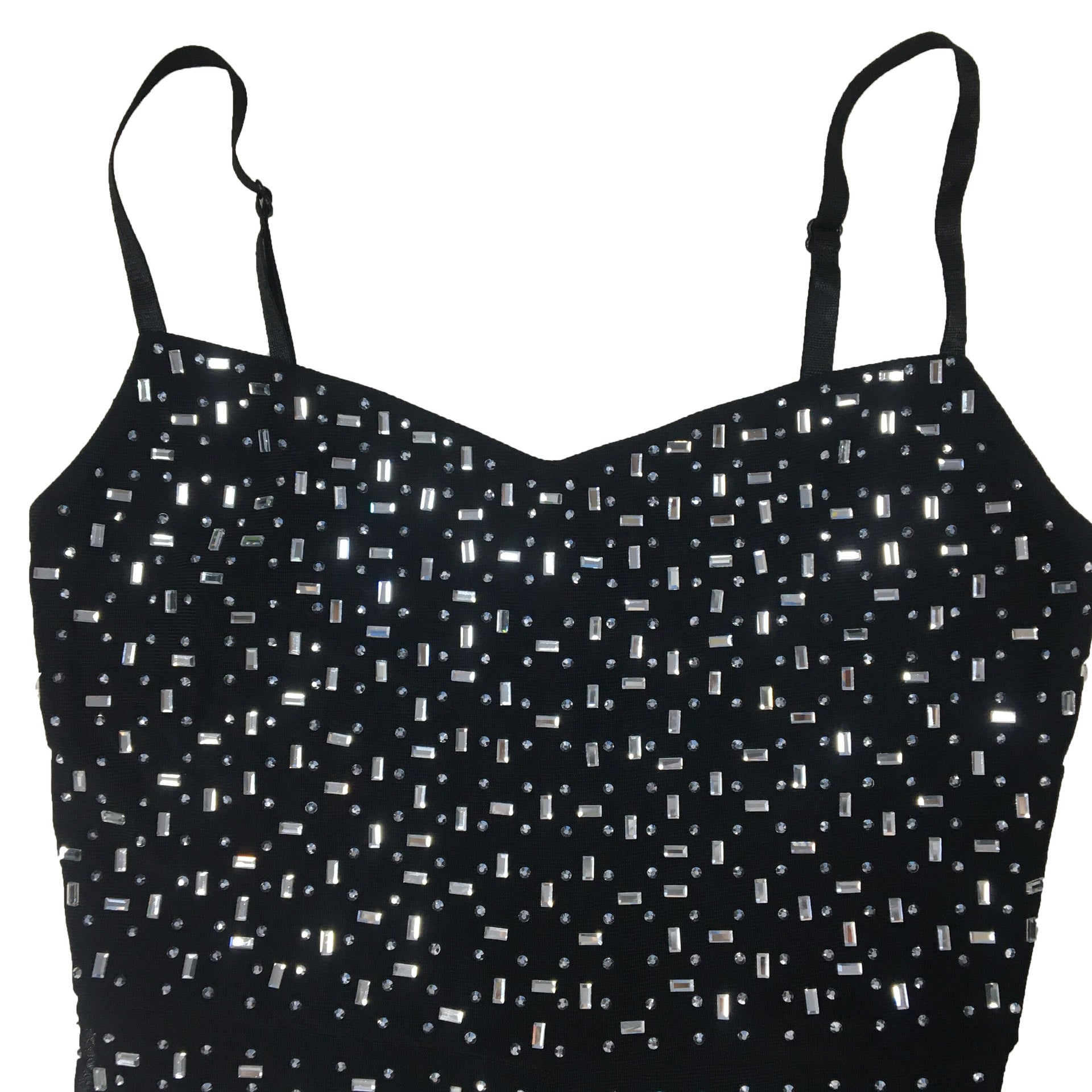 Ladies' Fashion Beaded Mesh Sleeveless Jumpsuit 19