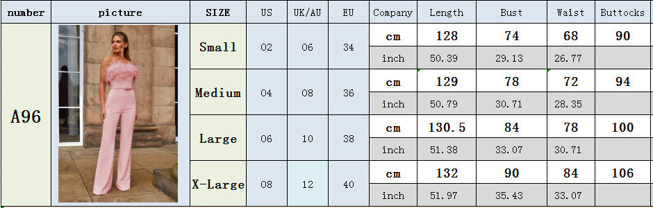 Women's Strapless Fur Belted Slim Jumpsuit 10