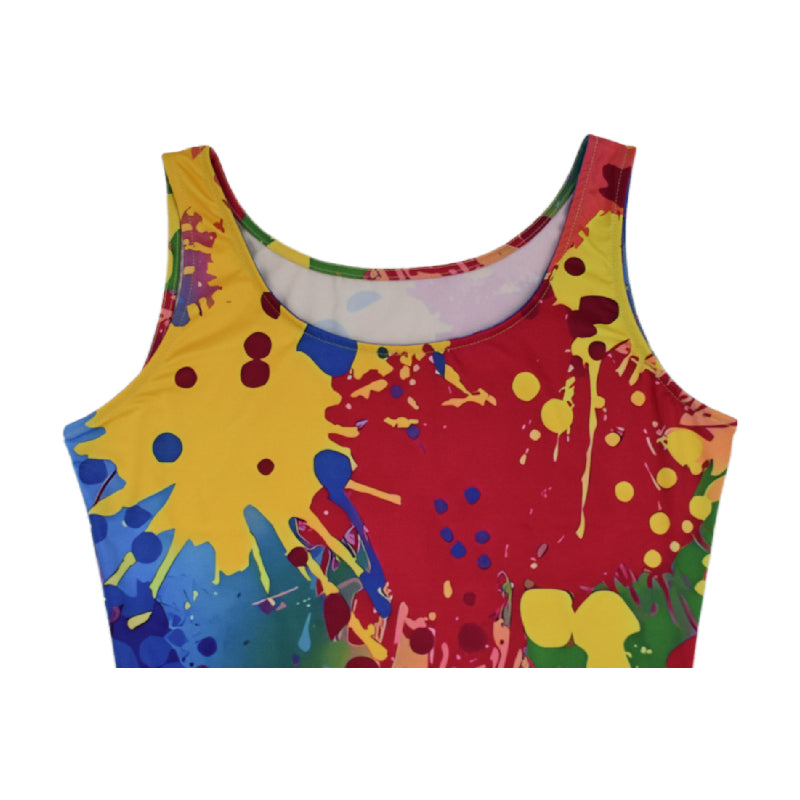 Sexy Multicolor Print Straps Bodycon Dress 6