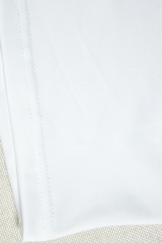 Women's Casual Slash Shoulder Top Slit Skirt Two-Piece Set 8