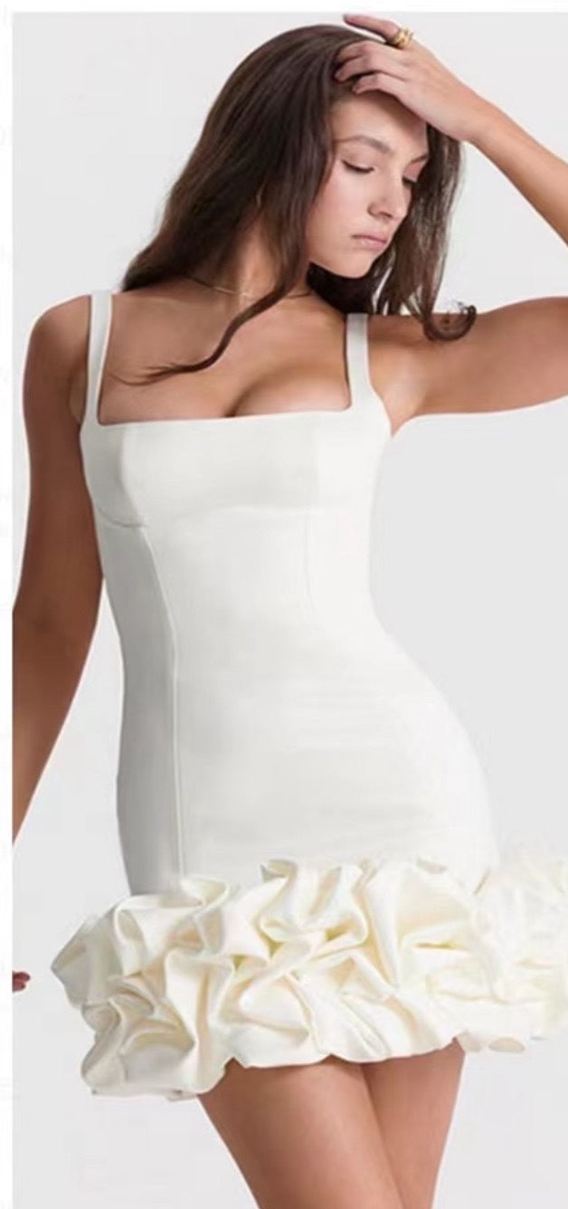 Women Lace Suspender Formal Party Bodycon Dress 3