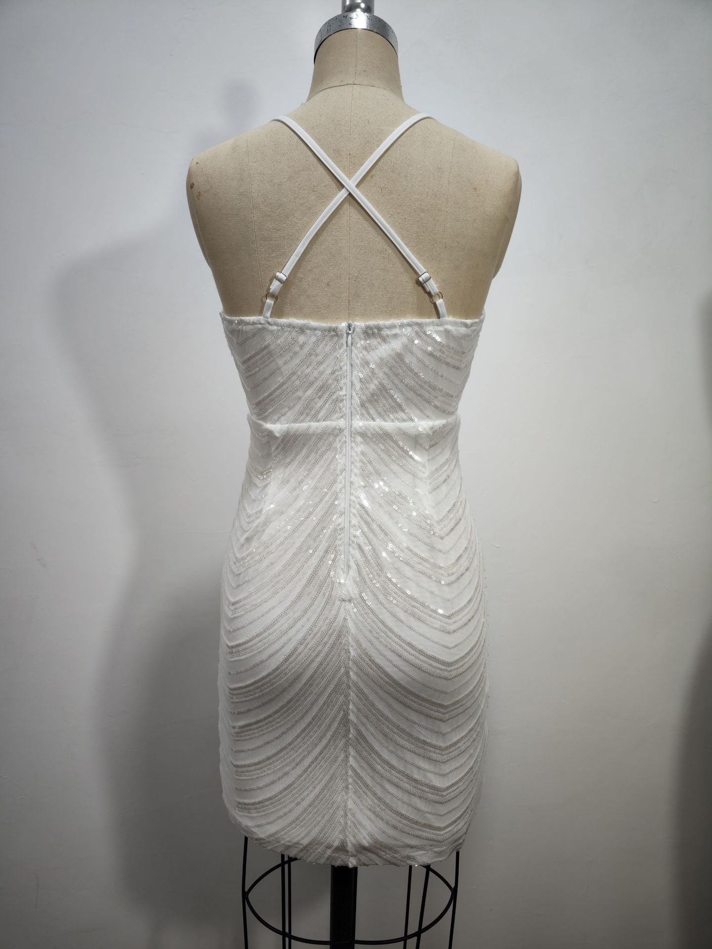 Summer Sexy Strap Sequined Dress 8