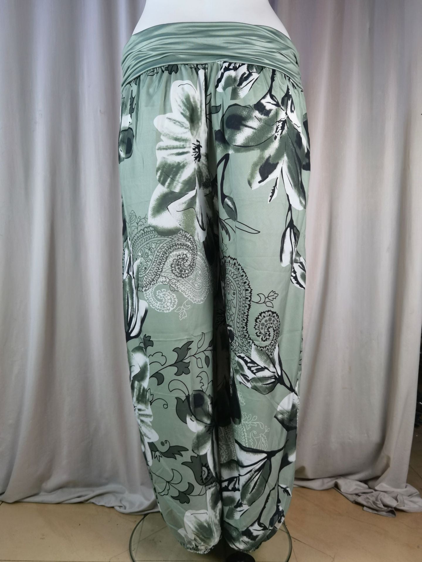 Women Printed Casual Wide-Leg Pants 45