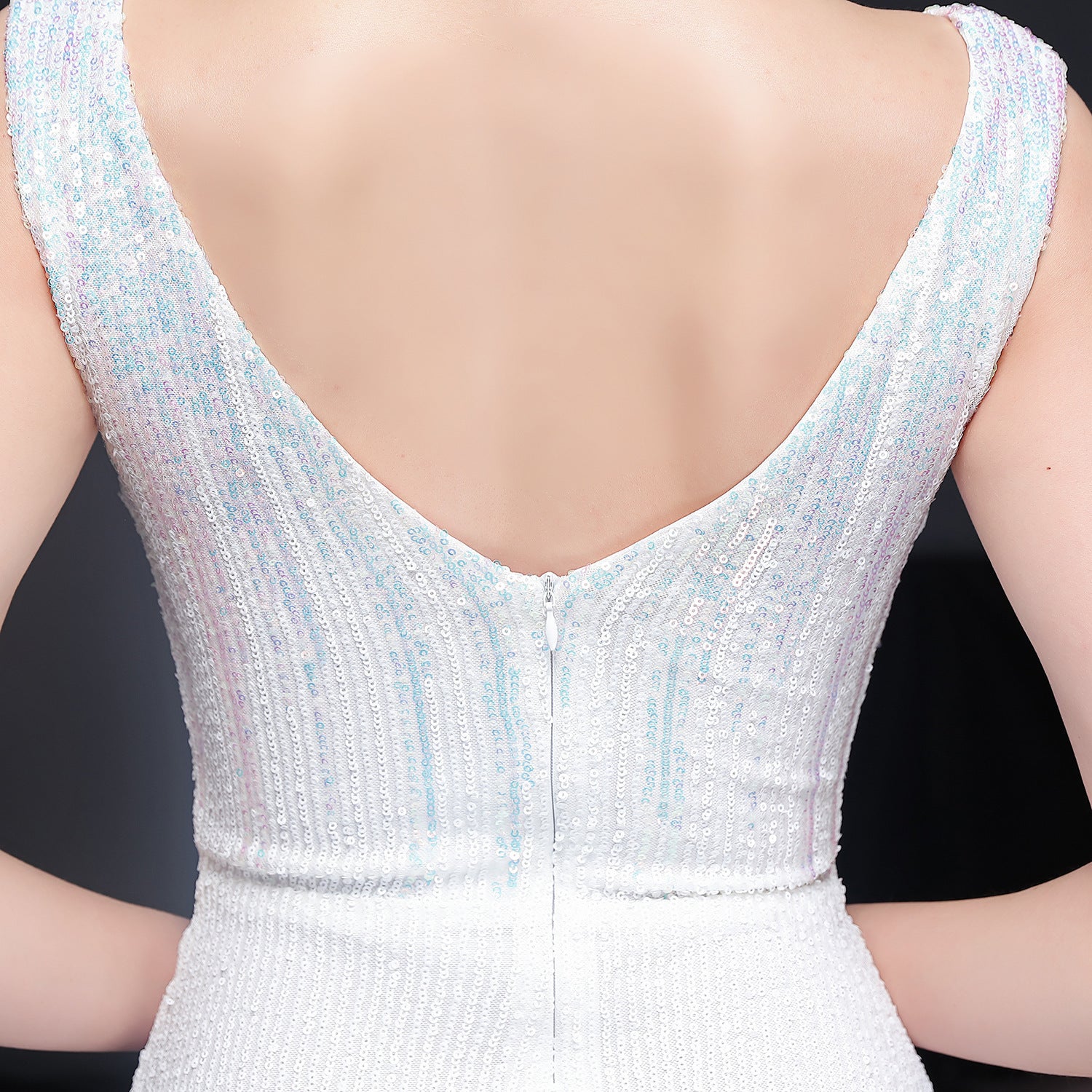 Summer Formal Sleeveless v-Neck Elegant Evening Dress 21