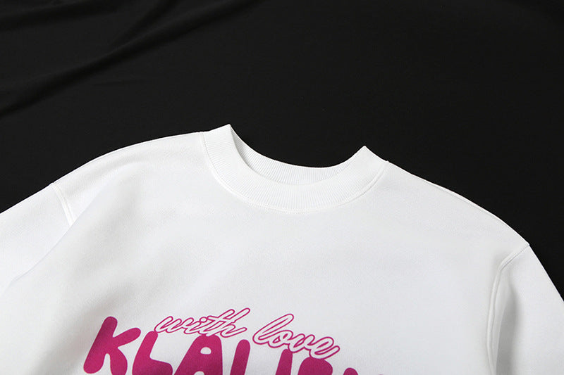 Autumn and Winter Women Printed Basic Top and Shorts Casual Sports Two-piece Set 7