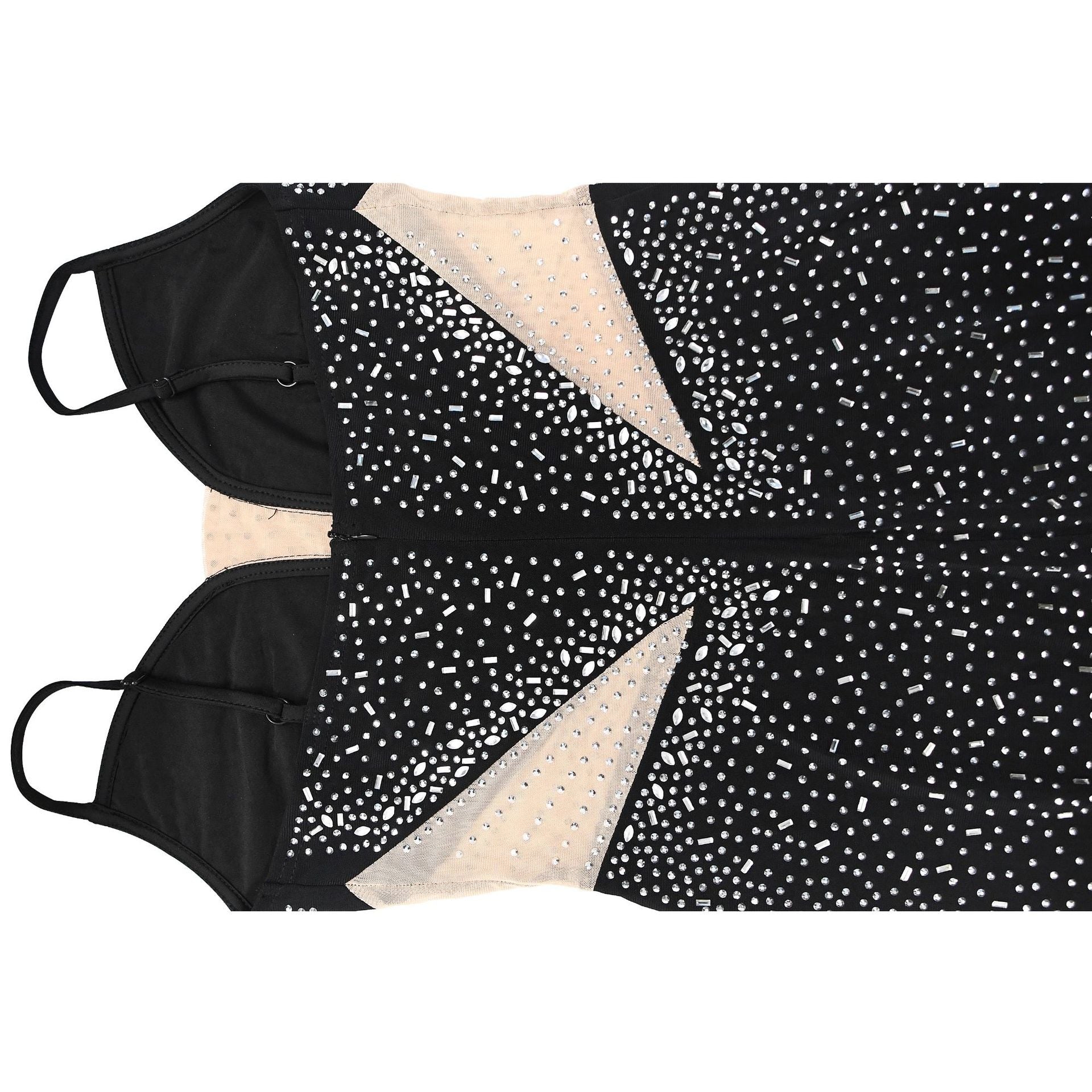 Women's Fashion Solid Color Mesh Beaded Long Sleeve Dress 21