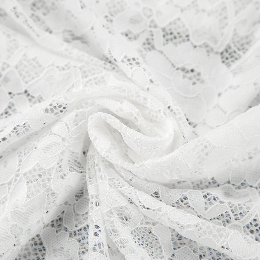 Spring Jacquard Lace Cut-Out Fashion Sexy Long Skirt 18