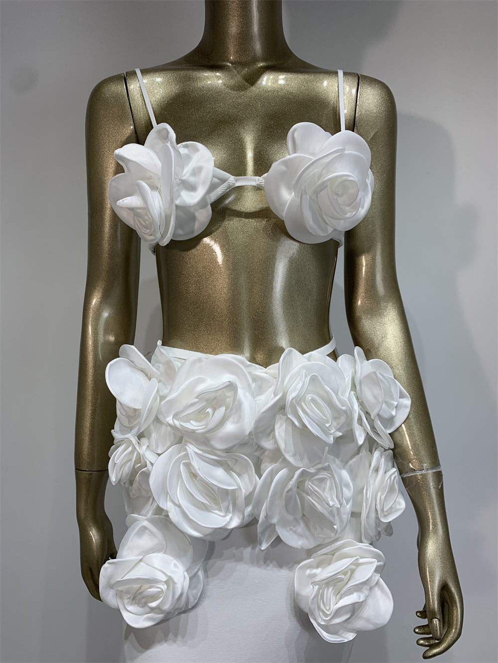 Floral Bustier Top & Long Skirt Beach Party Outfit 31