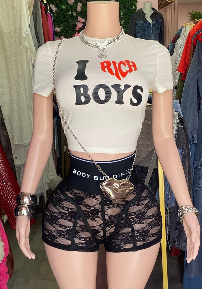 Women Sexy Letter Print Top and Shorts Casual Two-piece Set