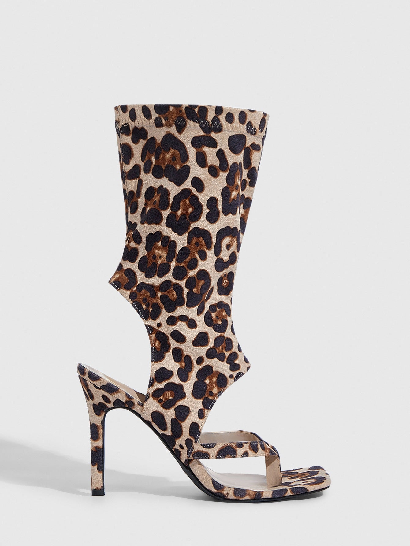 Women Sexy Black Cutout Sexy Prom High-Heeled Sandals 18