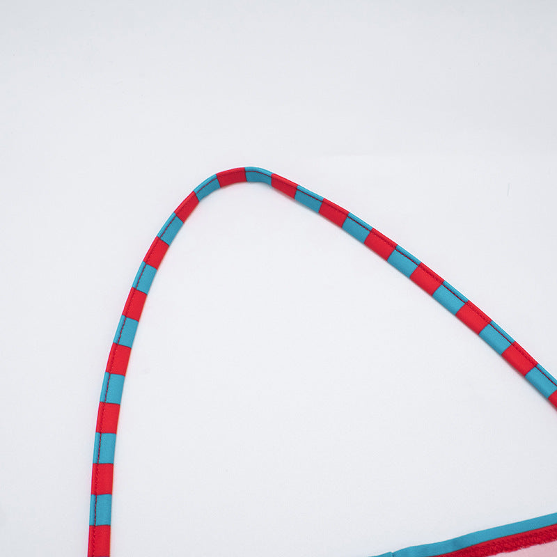 Women Contrast Striped Halter Neck Top and Capri Pants Two-Piece 25