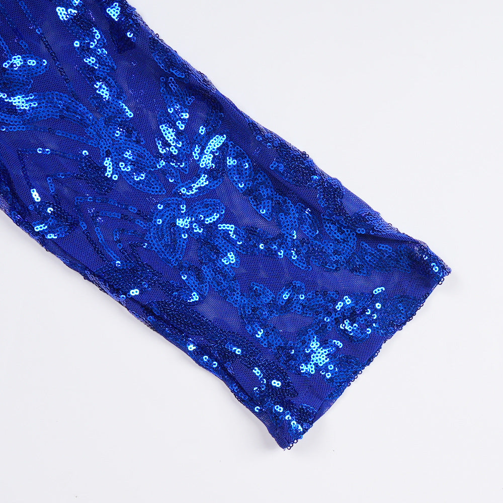 Plus Size African Women Christmas Halloween Party Evening Dress Sequins 15