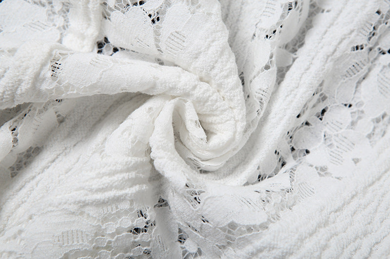 Women Off Shoulder Lace Long Sleeve Bodycon Dress 15