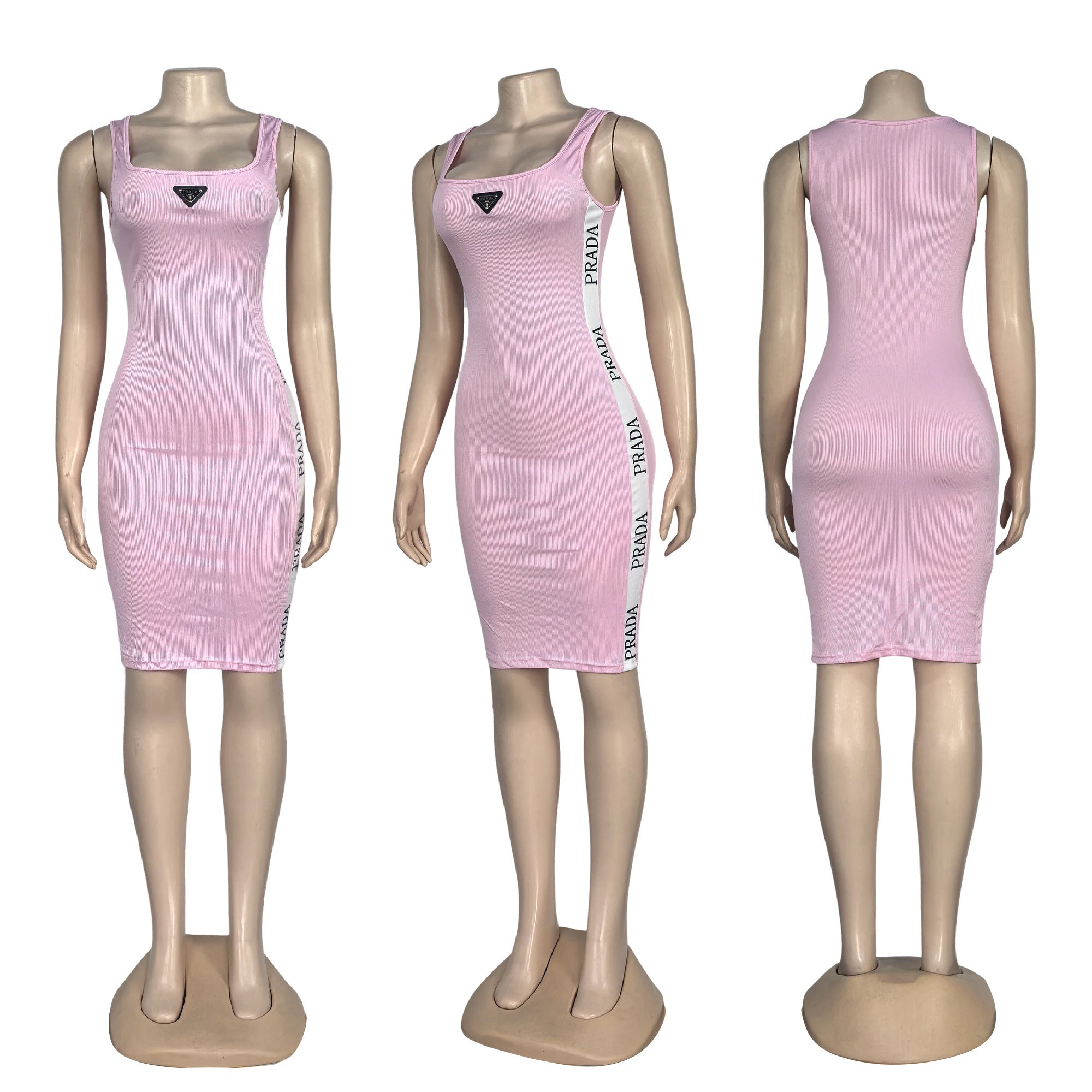 Women sexy knitting sleeveless dress 6