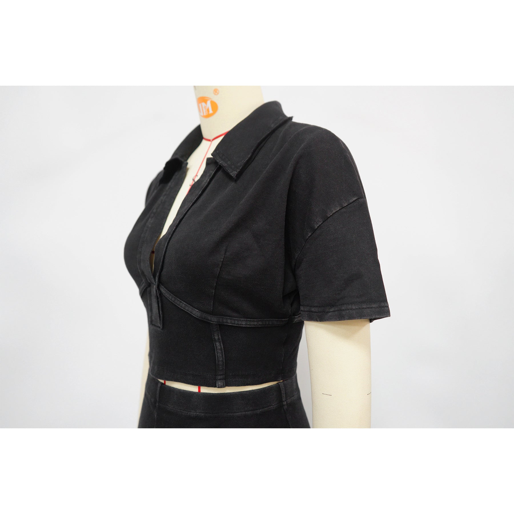 Women Sport Short-Sleeved Top and Pant Two-Piece Set 12