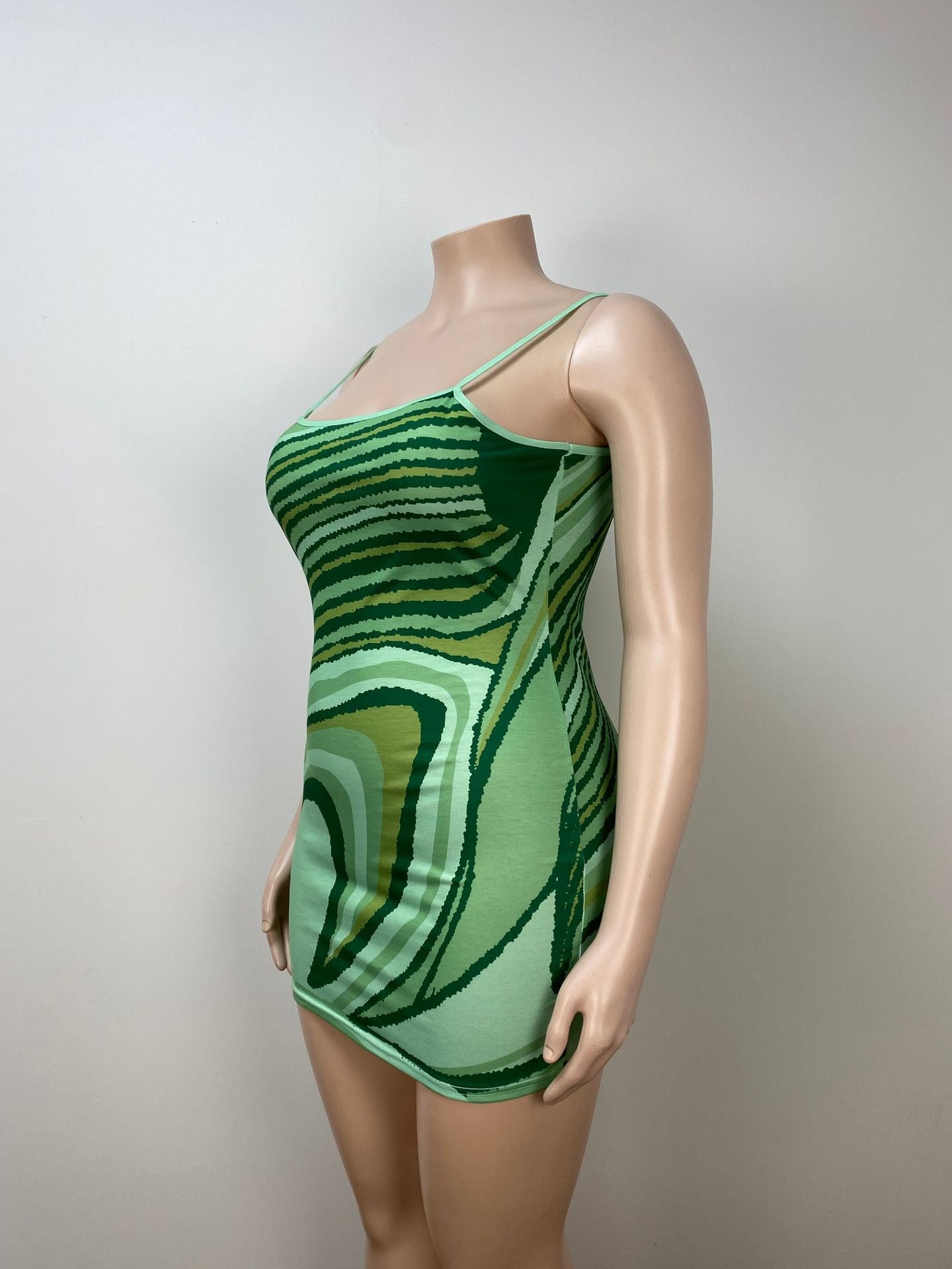 Fashion Printed Plus Size Sexy Strap Slim Bodycon Dress 4