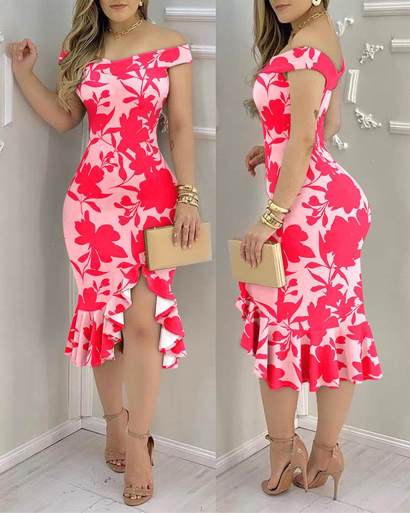 Women Off Shoulder Beaded Dress 5