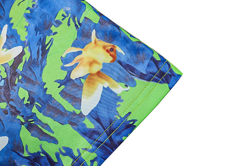 Fashion Patchwork Women's Printed Ruched Round Neck Long Sleeve Slit Dress 16