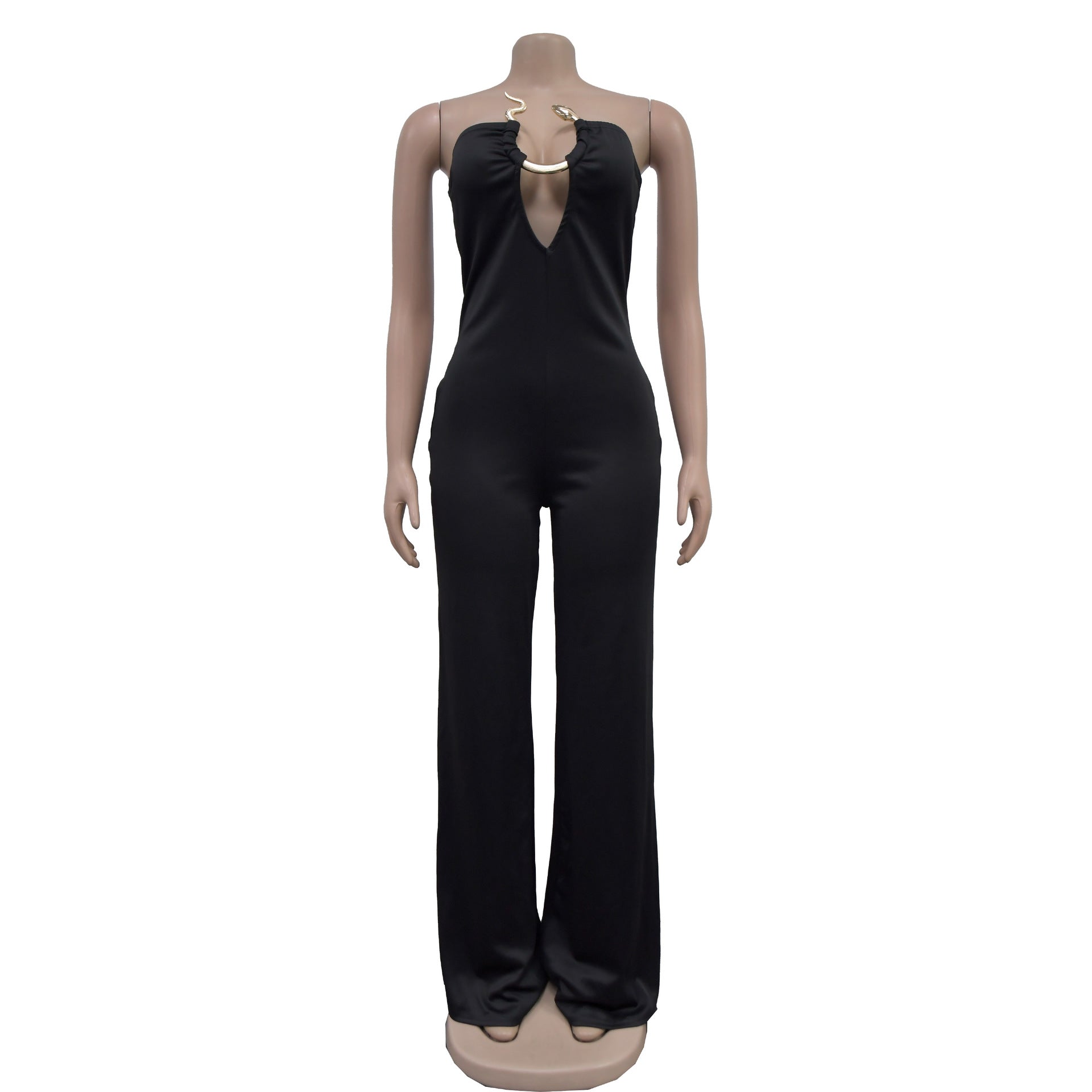 Women Solid off Shoulder Jumpsuit 16