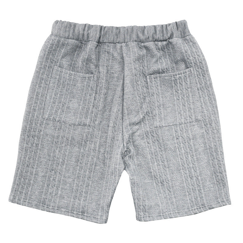 Men's Summer Loose Sleeveless T-Shirt Shorts Men's Summer Casual Jacquard Knitting Set 60