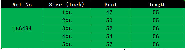 Plus Size Women Printed Shirt Dress 5