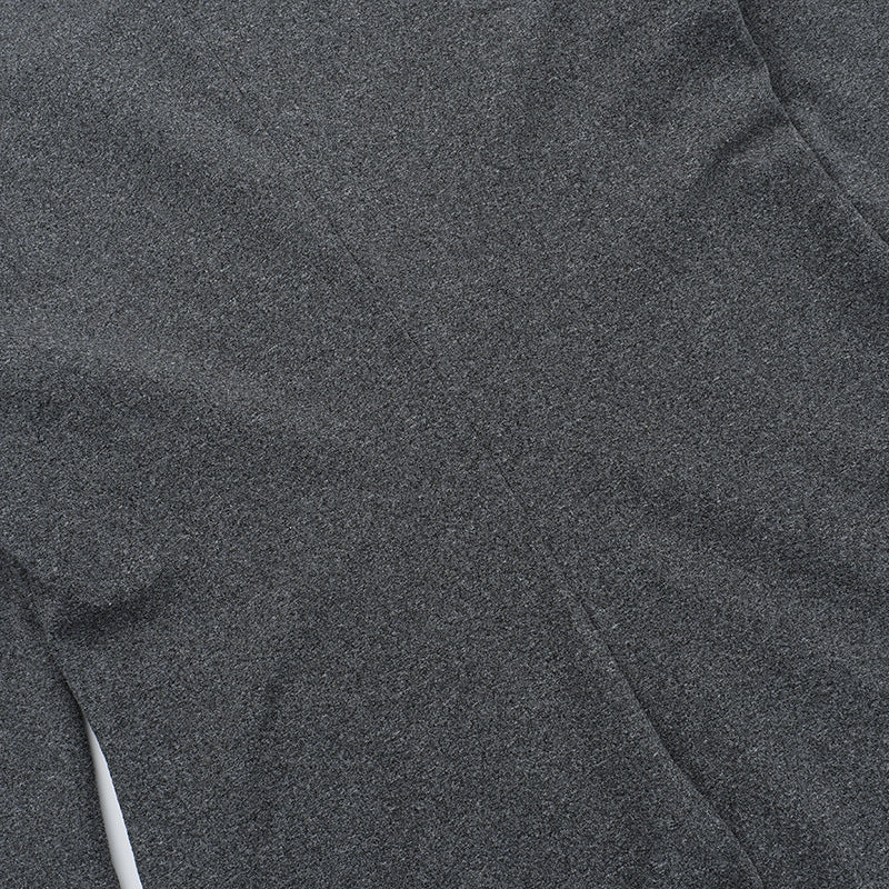 Autumn Solid Color Square Neck Long Sleeve Slim Women Long Dress 16