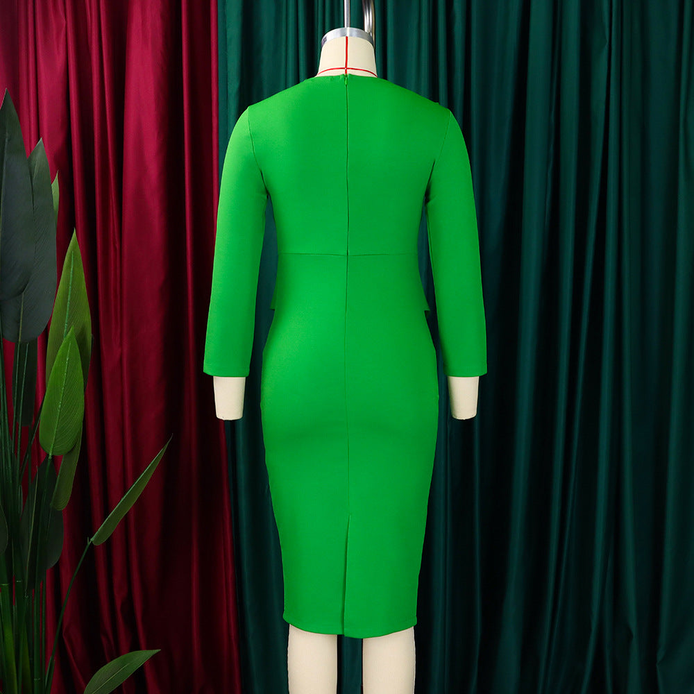 Women's Fall/Winter Chic Elegant Office African Dress 28