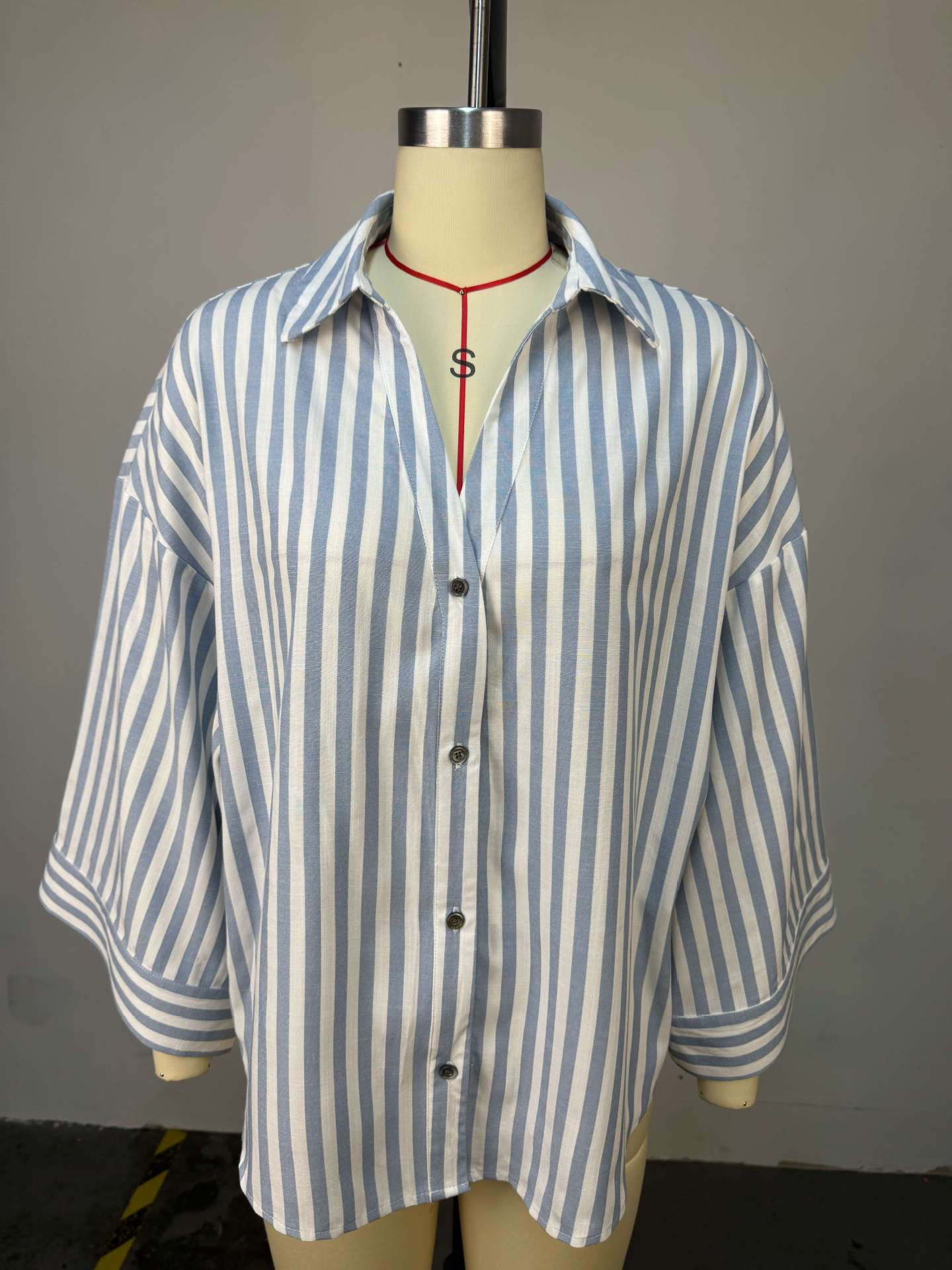 Women Summer Turndown Collar Casual Shirt Top 14