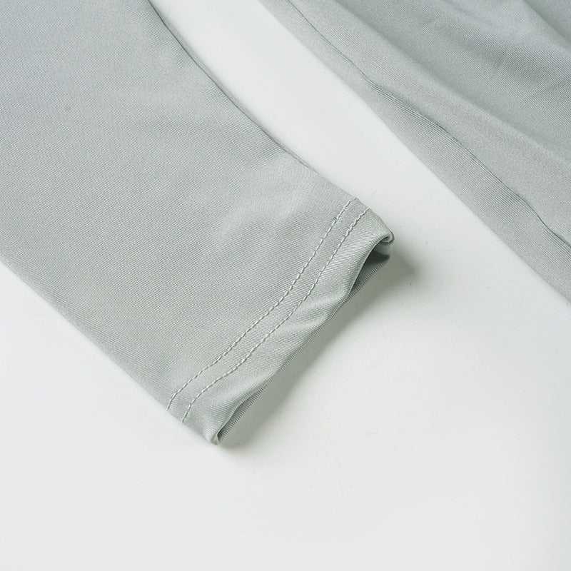 Women sexy V-neck long-sleeved bodycon dress 15