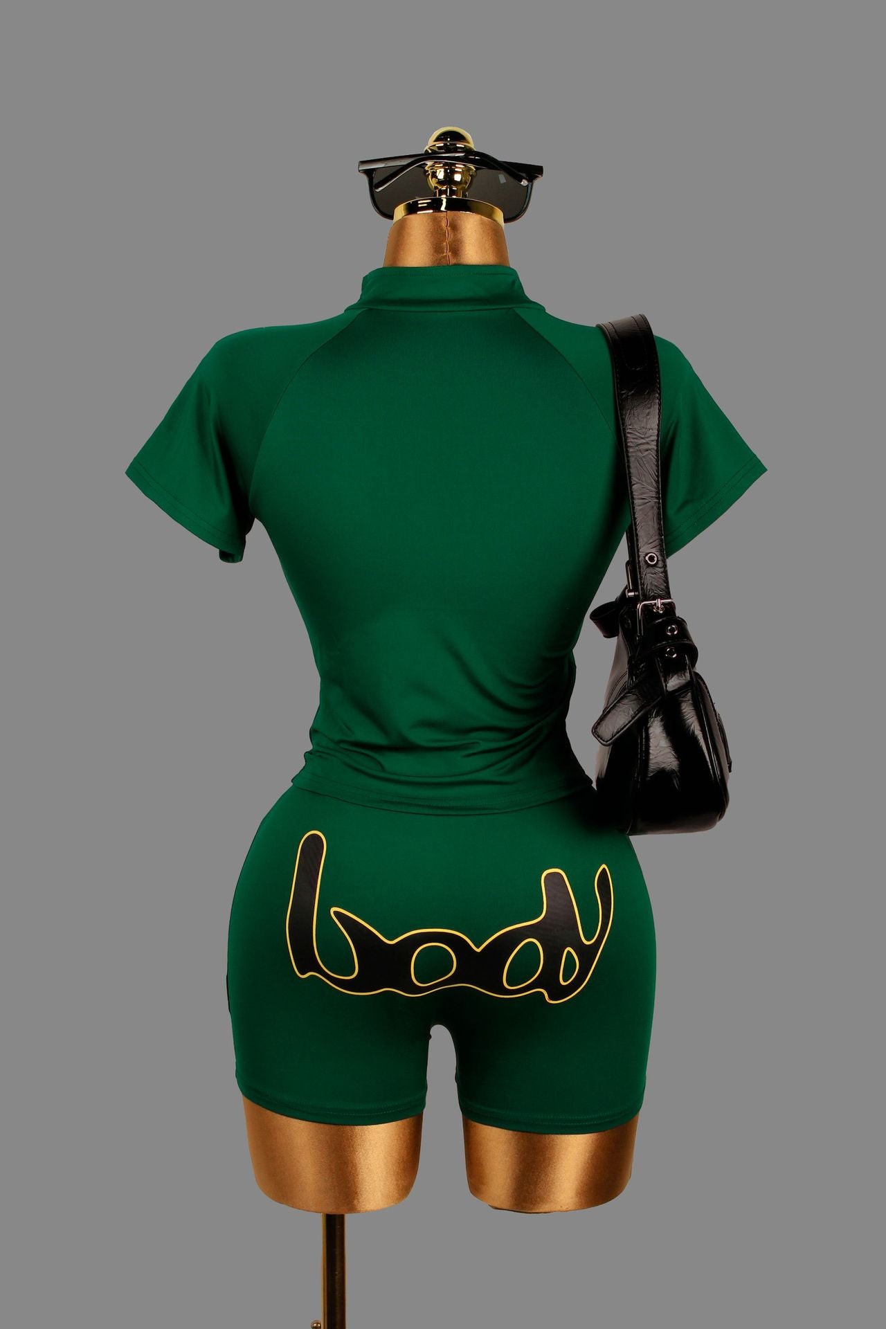 Women Summer Letter Printed Sexy Solid Top and Shorts Two-Piece Set 15