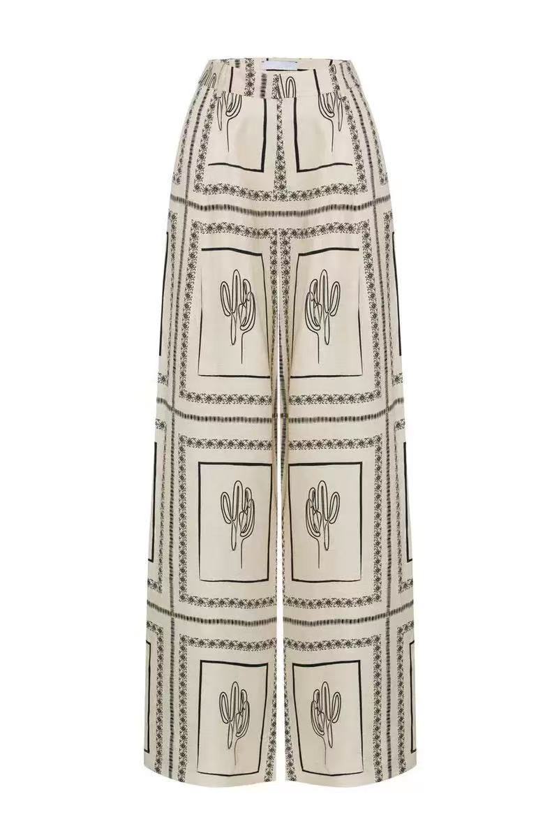 Casual Linen Shirt pants two piece set 9