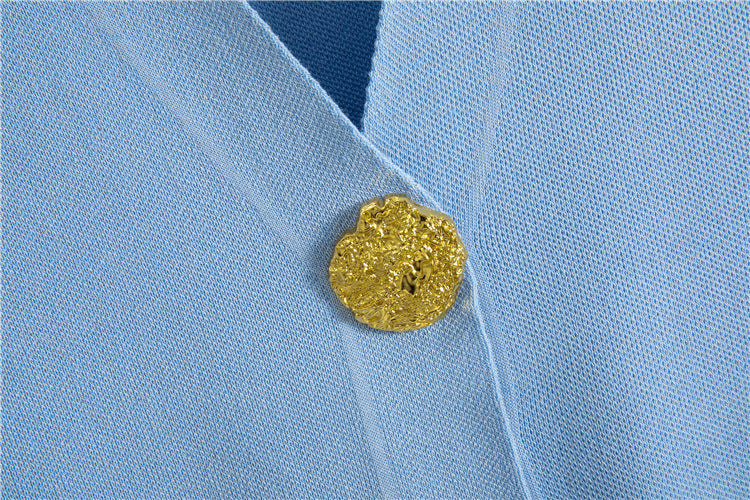 Button V-neck Knitted Vest Casual Pants Fashion Two-piece Suit 13