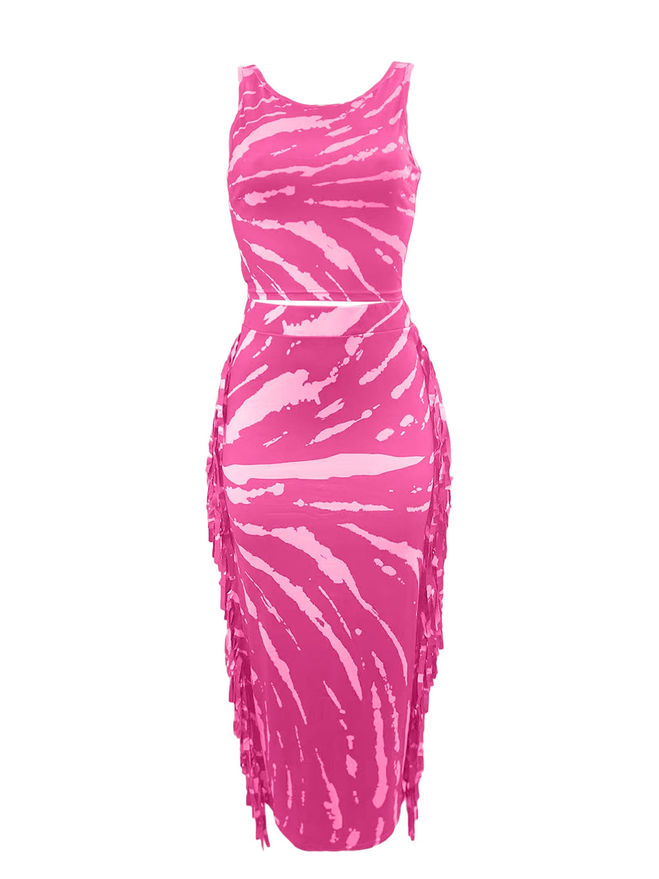 Women Beach Dress Sexy Printed Two-piece Set 11