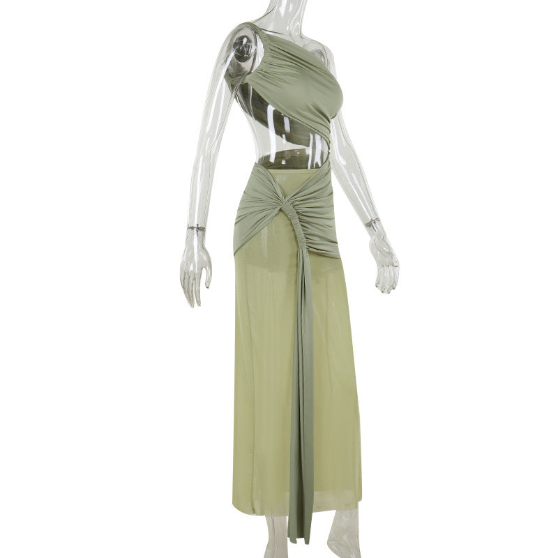 Women Sexy Mesh Ribbon Dress 16