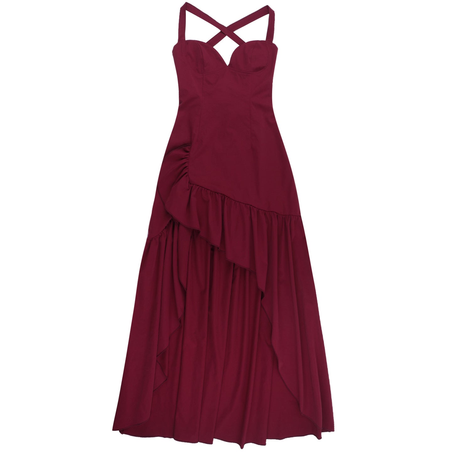 Women summer elegant Backless Halter Neck irregular Dress 10