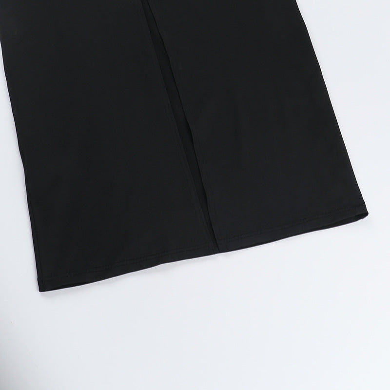 Women Suspender Lace Sexy Elegant Backless Dress 15