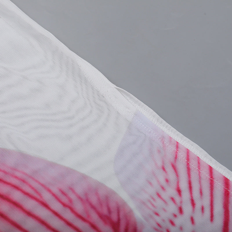 Women Mesh Slash Shoulder Bodycon Maxi Dress 14