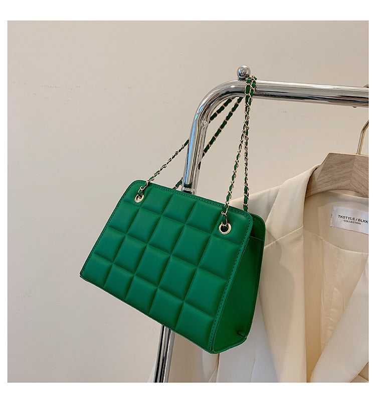 Women Retro Chain Solid Shoulder Bag 34