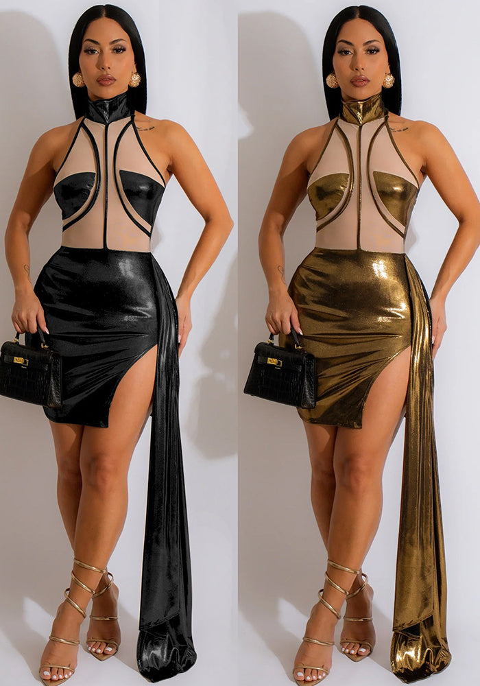 Fashion Women 's Solid Color Sleeveless Party Dress For Women