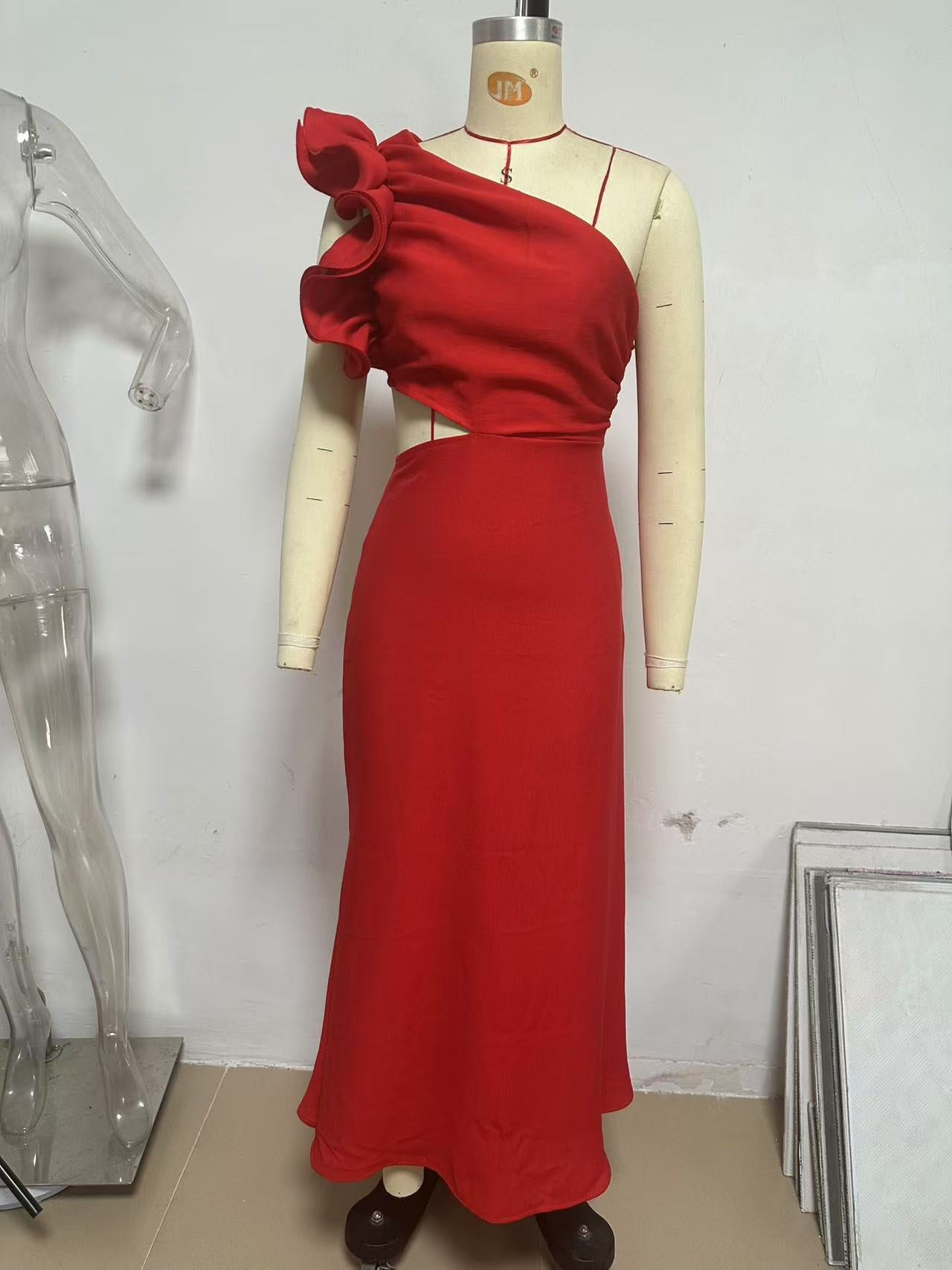 Women Summer One Shoulder Dress 13