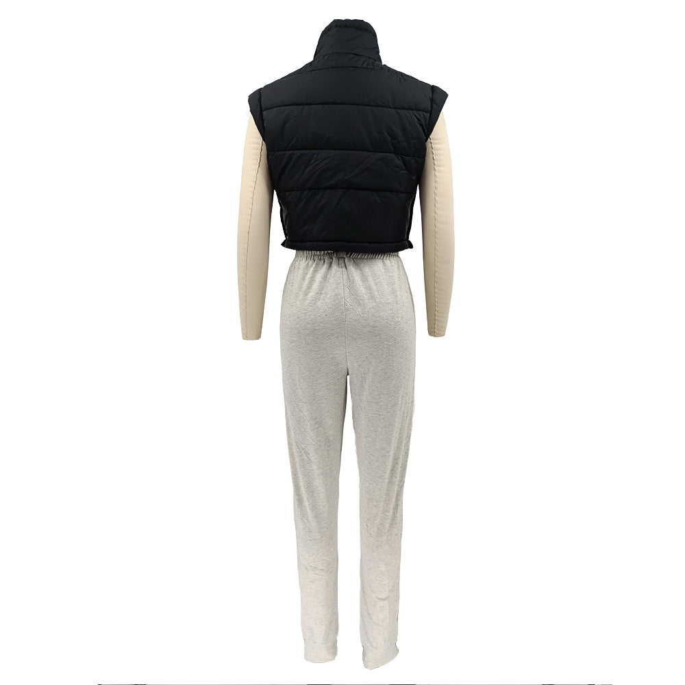 Spring Sleeveless Cotton-Padded Vest Jacket 18
