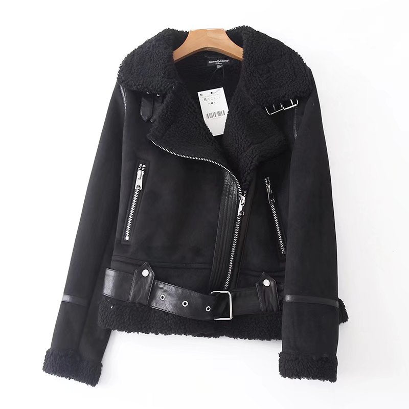 Winter Women Furry PU-Leather Jacket 6
