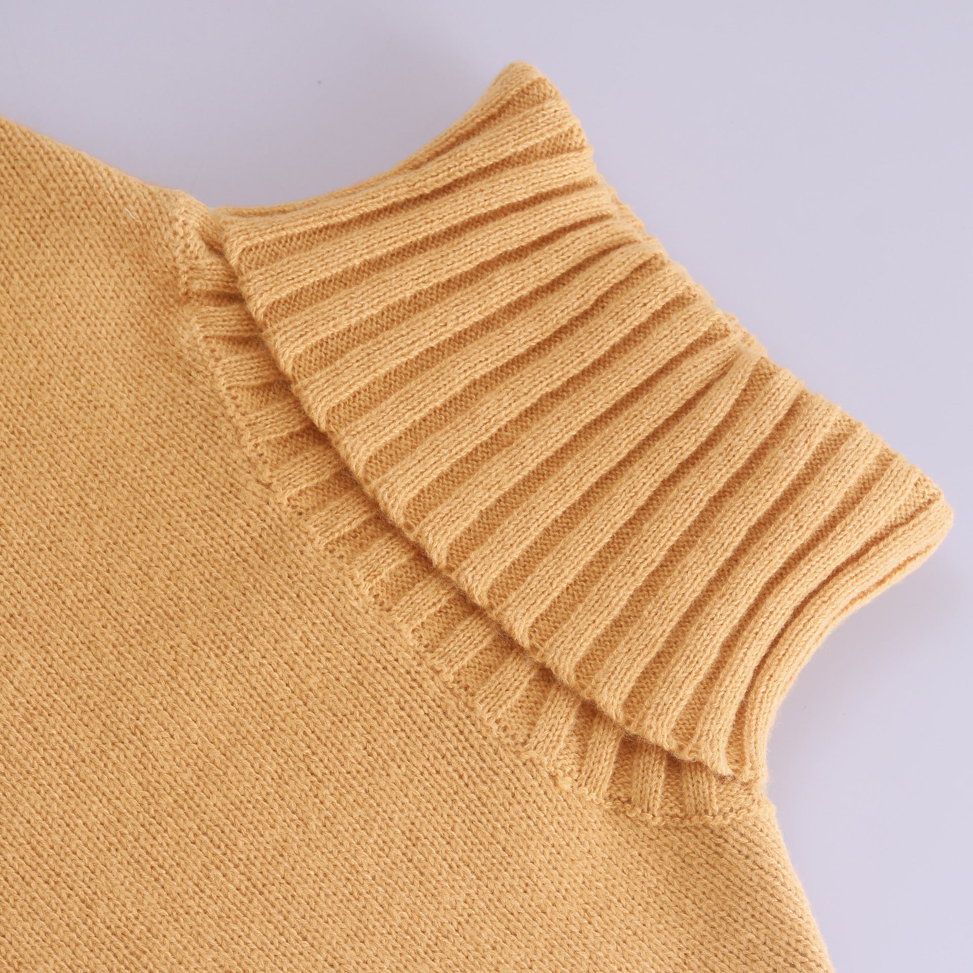 Women Casual Turtleneck Sleeveless Sweater 16