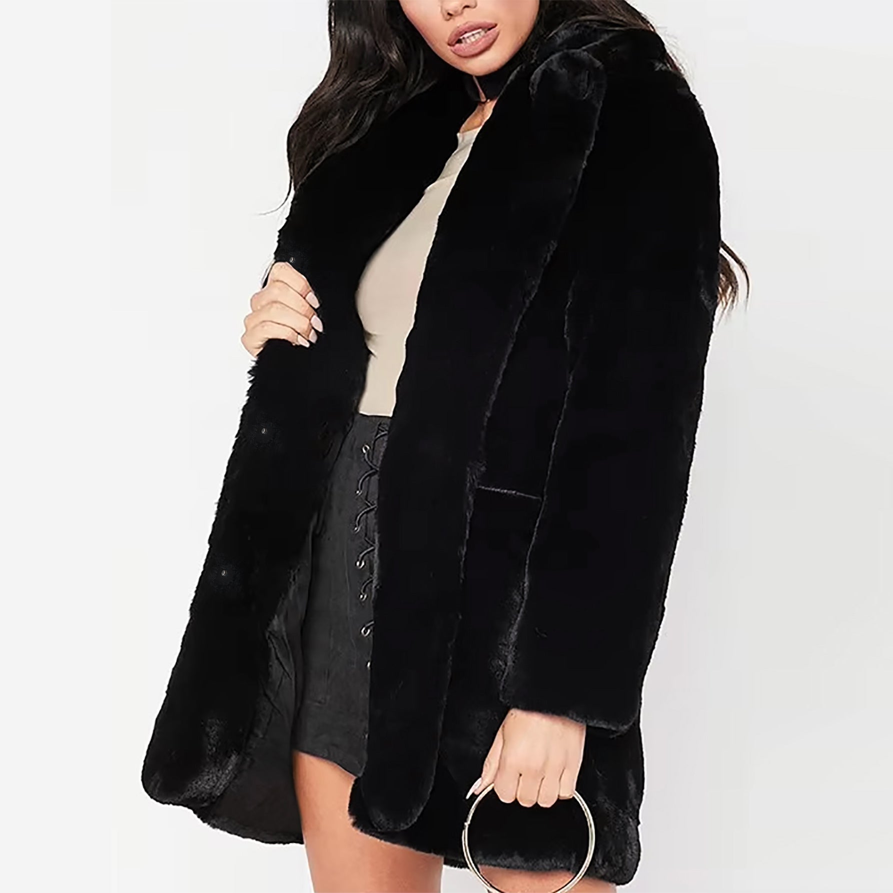 Women winter plush casual jacket 4