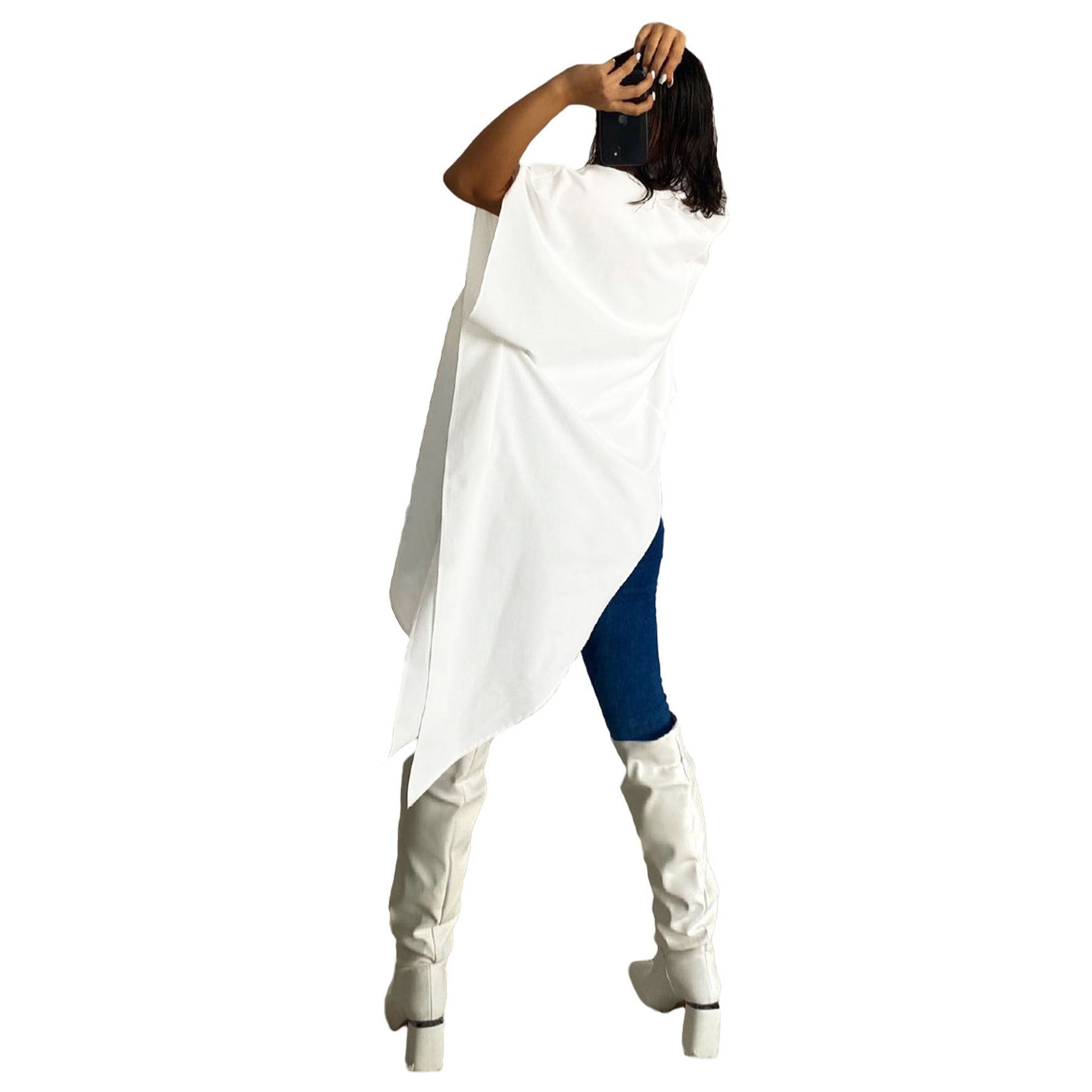 Women's Irregular Shirts Fashion Loose Blouse 6