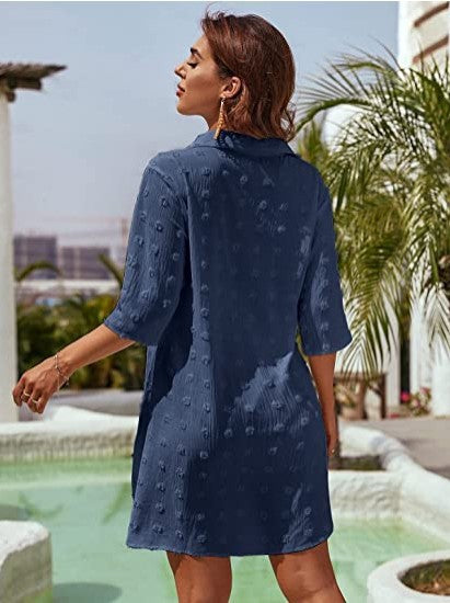 Chiffon Shirt Jacquard Loose Women's Casual Blouse 25